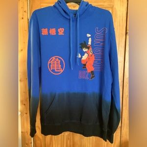NWT Dragonball Z Son Goku pull over hoodie
